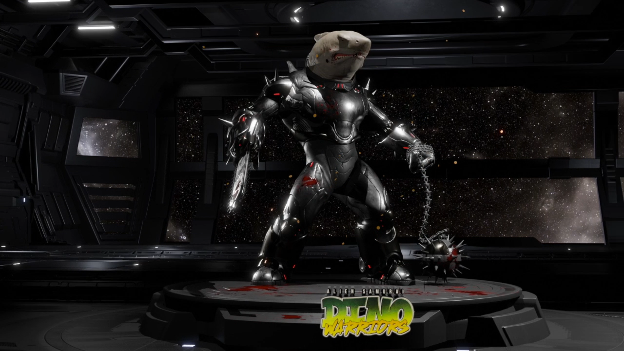 Dino Warrior character Savage Cybershark