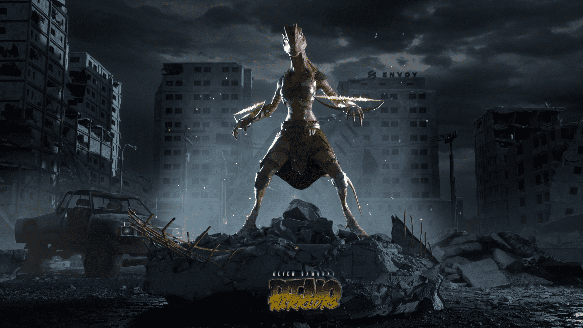 Dino Warrior character Dilophosaurus