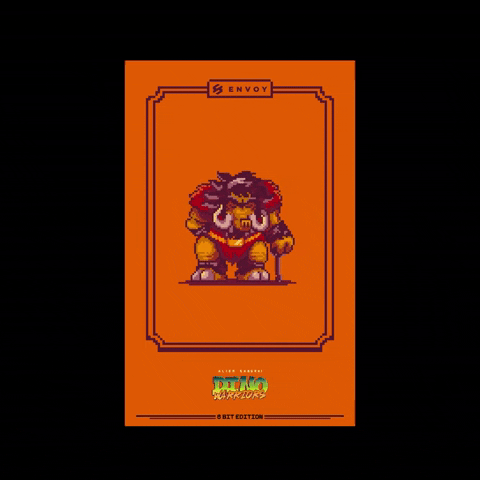 Dino Warrior character MAMMOTH_8BIT